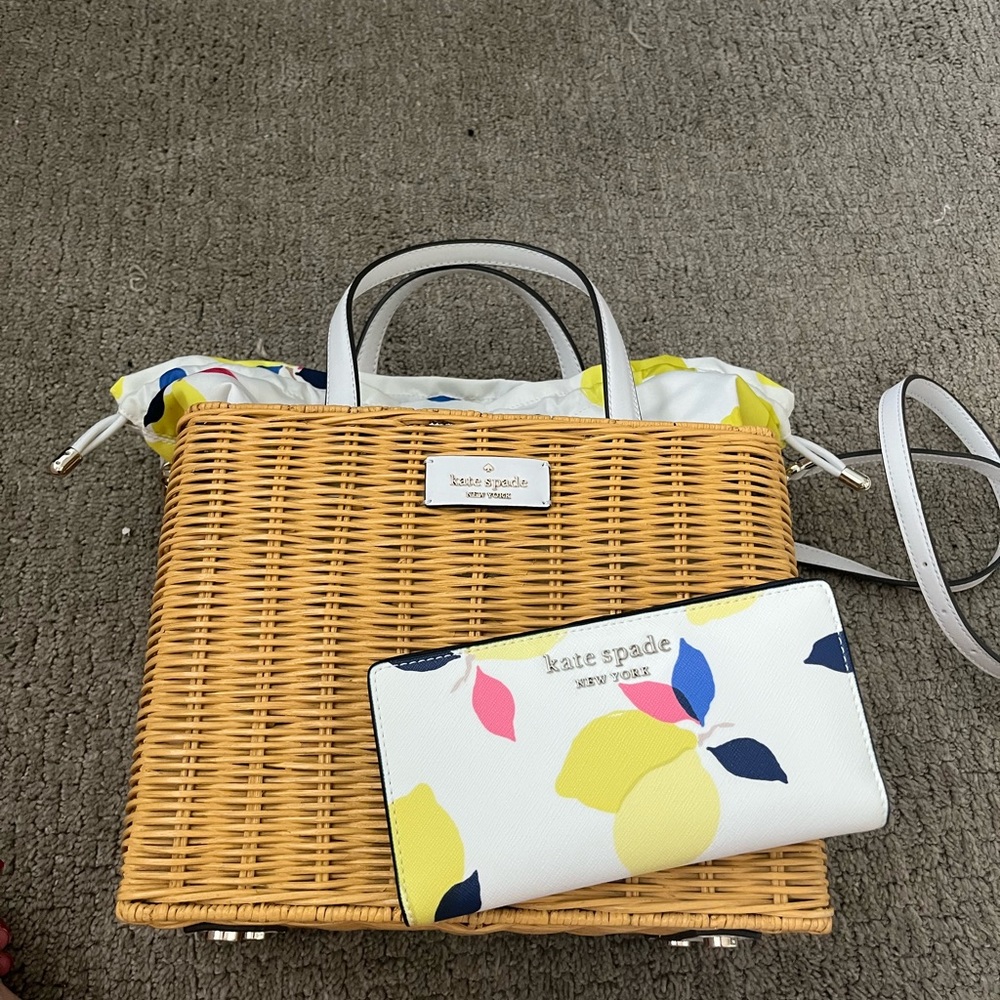 Kate Spade Basket Purse and Wallet